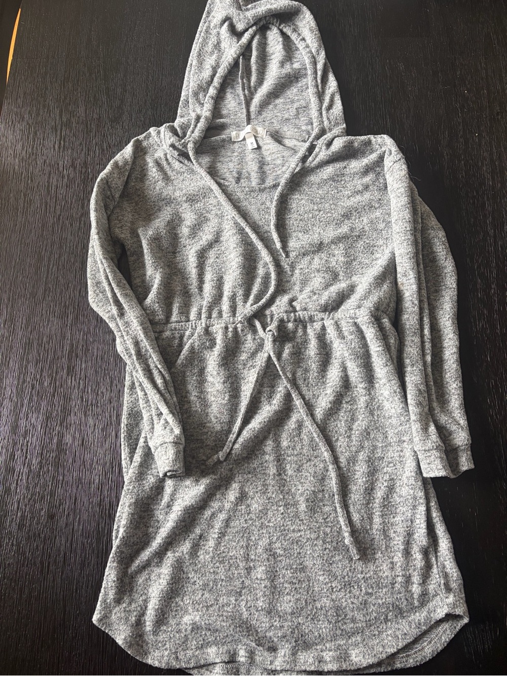 Planet Gold Heather Gray Knit Hooded Dress (Like NEW)